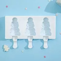 Силиконовая форма эскимо "Ёлочка" 3 ячейки