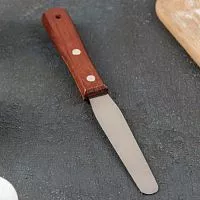 Палетка ПРЯМАЯ с дер. ручкой 9,5 см