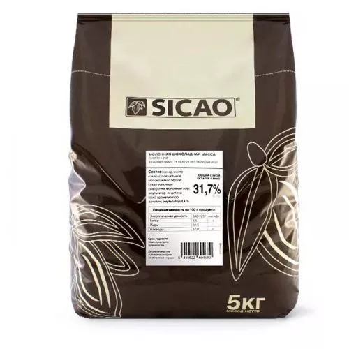 Шоколад Сикао Sicao (Chocovic Mateo) Молочный, (Россия, г.Чехов), упаковка 5кг фото 2 Шоколад Сикао Sicao (Chocovic Mateo) Молочный, (Россия, г.Чехов), упаковка 5кг фото 2