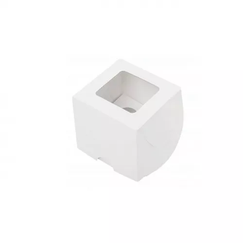 Коробка для 1 капкейка, беля 9x9x10см