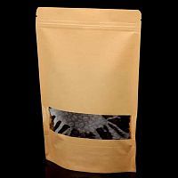 Пакет крафт zip-lock с окном 22*31,5 см